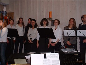 Altstimme des Gospelchors im Gottesdienst am 19.11.2006